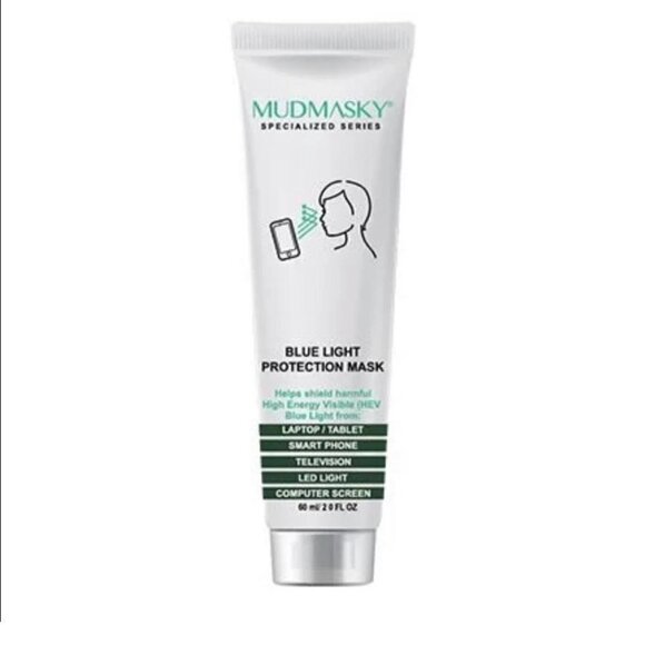 Mudmasky New Sealed Blue Light Protection Mask Day Cream Anti-Aging HEV Shield - Picture 1 of 6